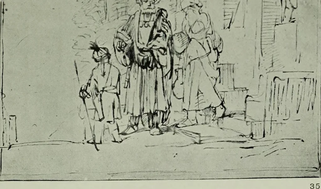 An illustration from Catalogue of drawings by Dutch and Flemish artists preserved in the Department of Prints and Drawings in the British Museum, 1915, leaf 132