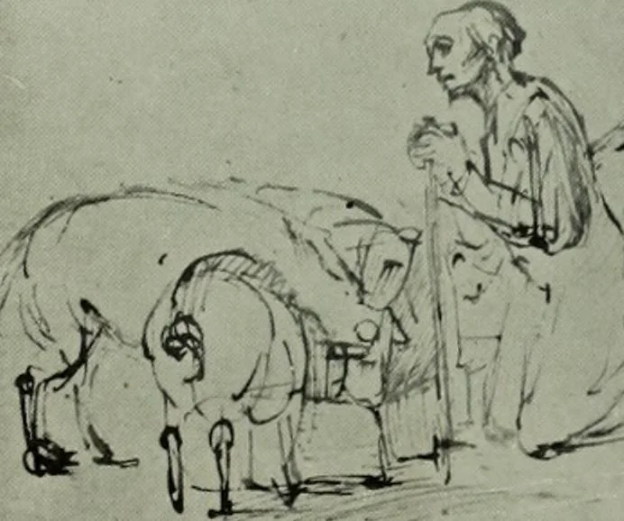 An illustration from Catalogue of drawings by Dutch and Flemish artists preserved in the Department of Prints and Drawings in the British Museum, 1915, leaf 132