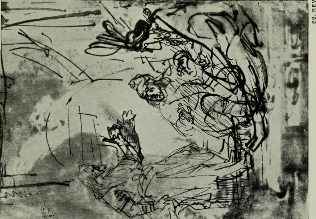 An illustration from Catalogue of drawings by Dutch and Flemish artists preserved in the Department of Prints and Drawings in the British Museum, 1915, leaf 134