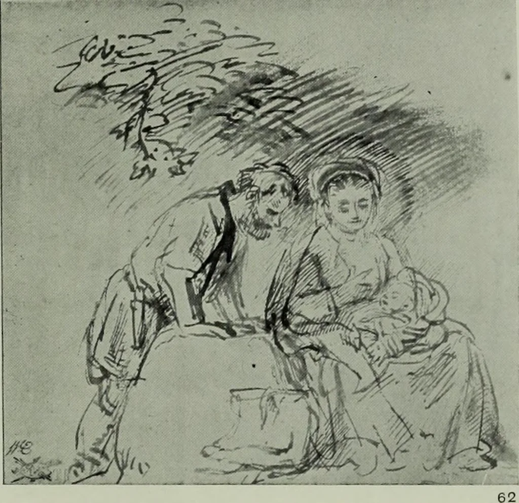 An illustration from Catalogue of drawings by Dutch and Flemish artists preserved in the Department of Prints and Drawings in the British Museum, 1915, leaf 138