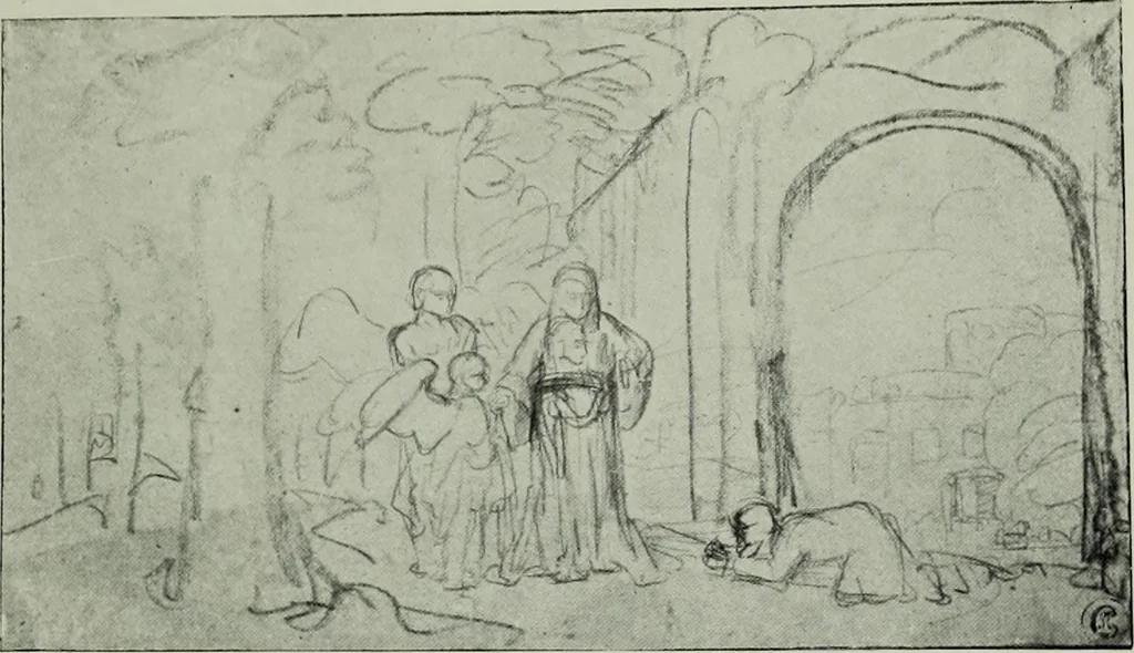 An illustration from Catalogue of drawings by Dutch and Flemish artists preserved in the Department of Prints and Drawings in the British Museum, 1915, leaf 148