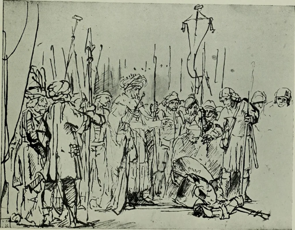 An illustration from Catalogue of drawings by Dutch and Flemish artists preserved in the Department of Prints and Drawings in the British Museum, 1915, leaf 156