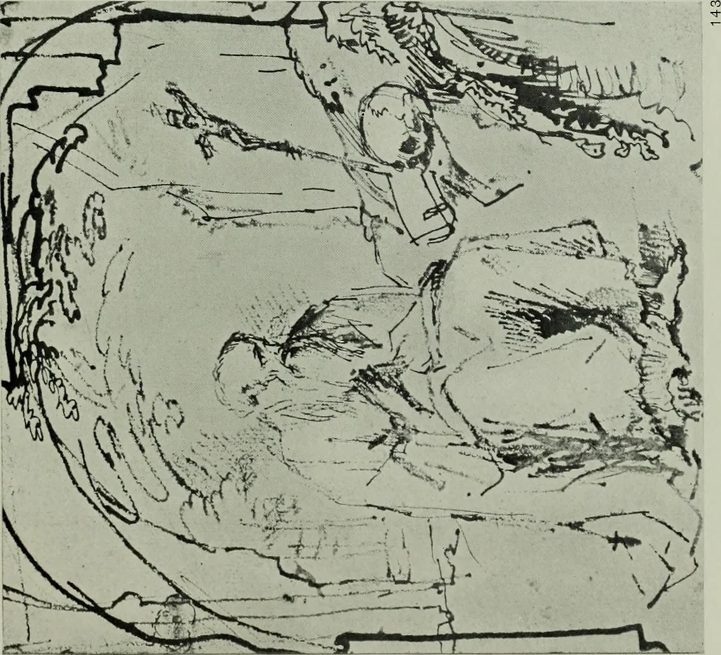 An illustration from Catalogue of drawings by Dutch and Flemish artists preserved in the Department of Prints and Drawings in the British Museum, 1915, leaf 160