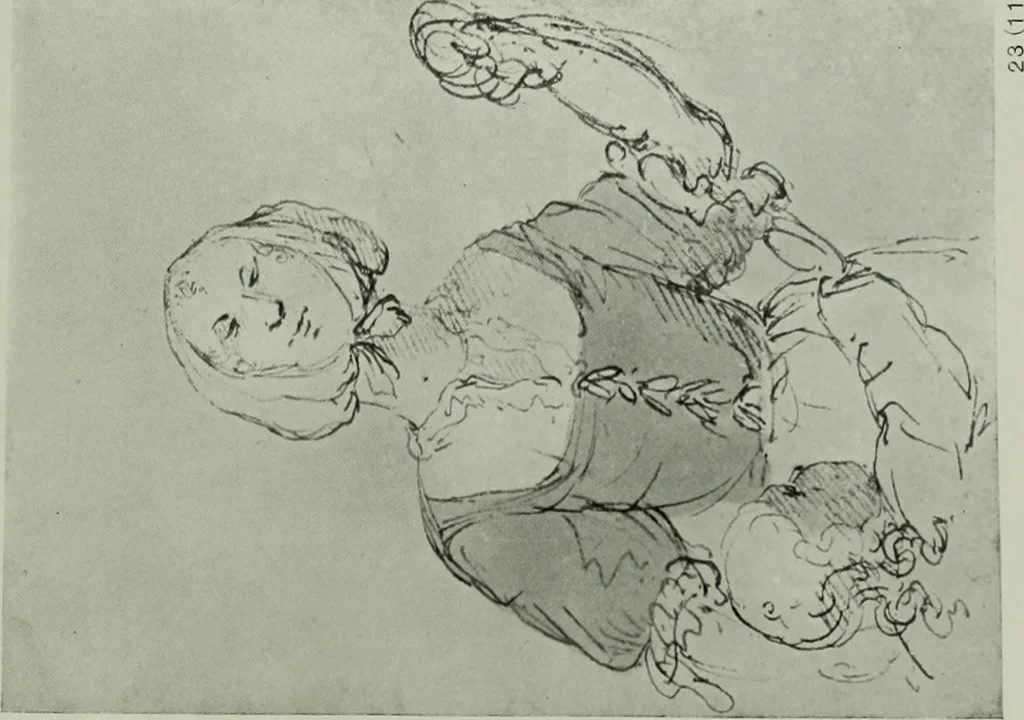 An illustration from Catalogue of drawings by Dutch and Flemish artists preserved in the Department of Prints and Drawings in the British Museum, 1915, leaf 188