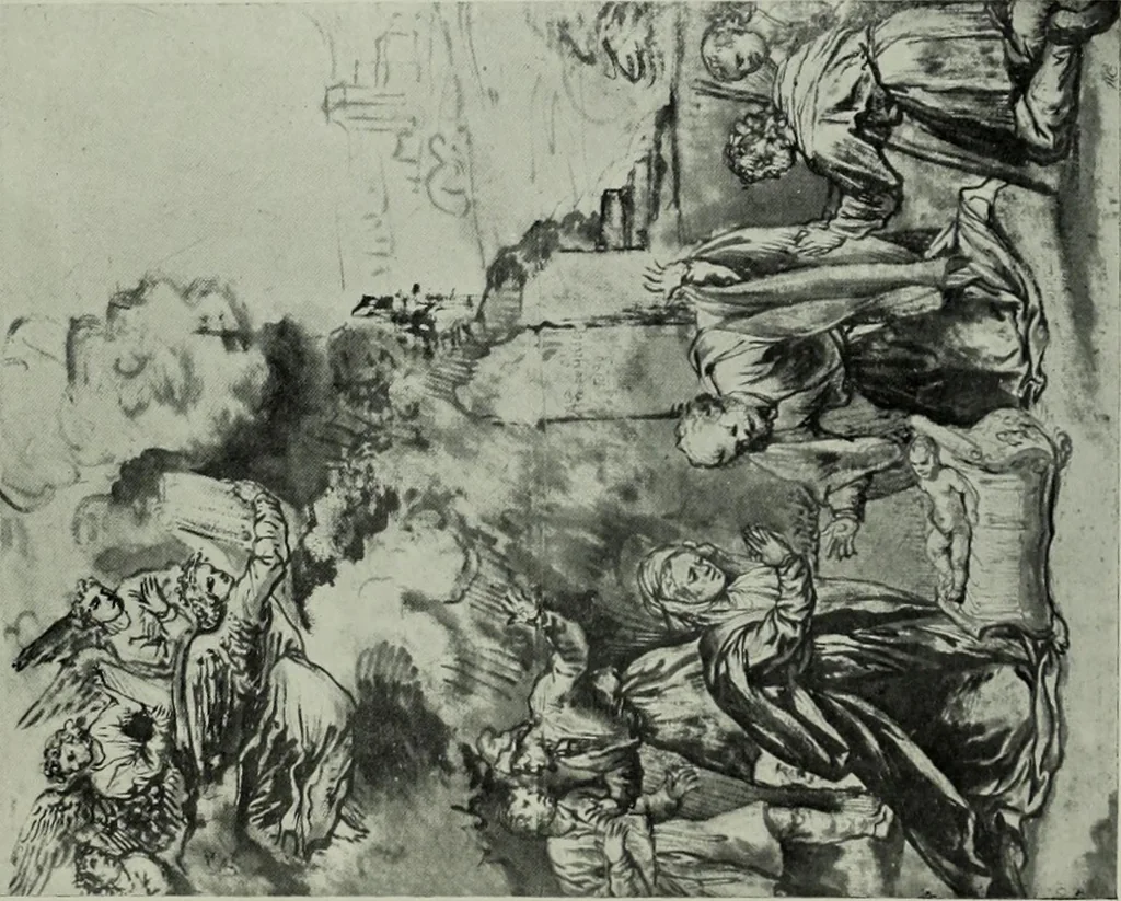 An illustration from Catalogue of drawings by Dutch and Flemish artists preserved in the Department of Prints and Drawings in the British Museum, 1915, leaf 210
