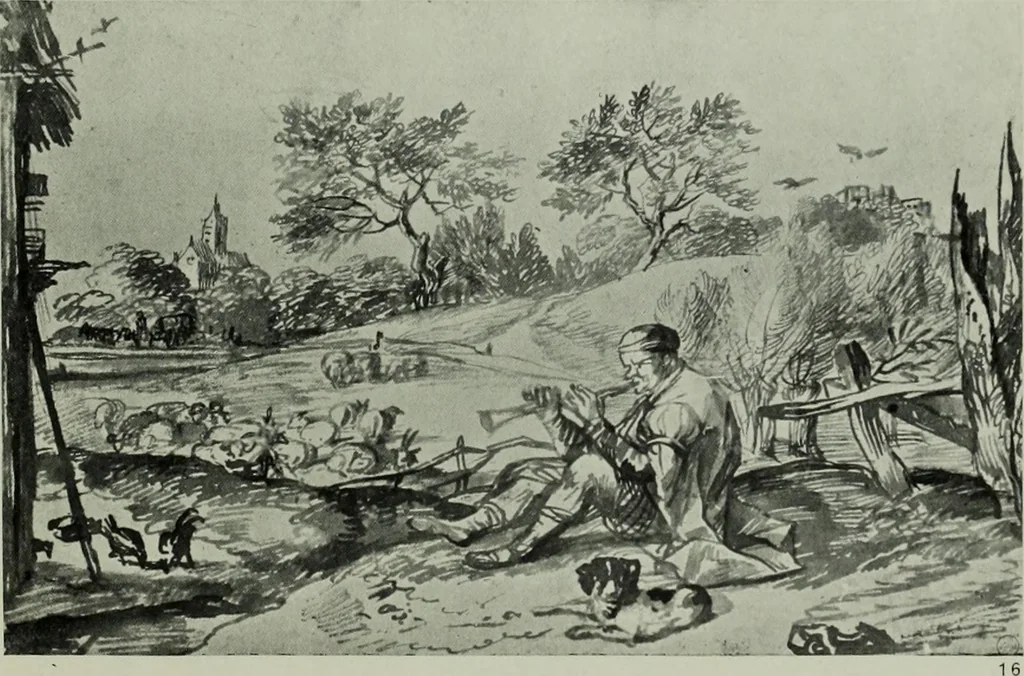 An illustration from Catalogue of drawings by Dutch and Flemish artists preserved in the Department of Prints and Drawings in the British Museum, 1915, leaf 230