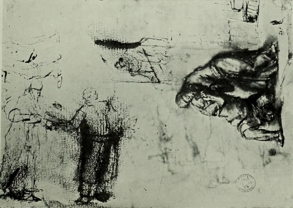 An illustration from Catalogue of drawings by Dutch and Flemish artists preserved in the Department of Prints and Drawings in the British Museum, 1915, leaf 242