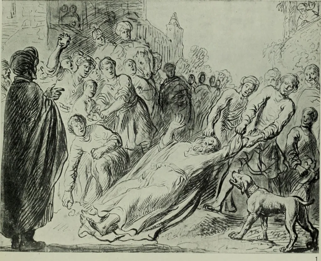 An illustration from Catalogue of drawings by Dutch and Flemish artists preserved in the Department of Prints and Drawings in the British Museum, 1915, leaf 246