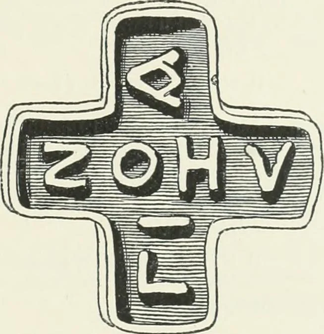 An illustration from Catalogue of early Christian antiquities and objects from the Christian East in the Department of British and mediaeval antiquities and ethnography of the British museum;, 1901, leaf 126