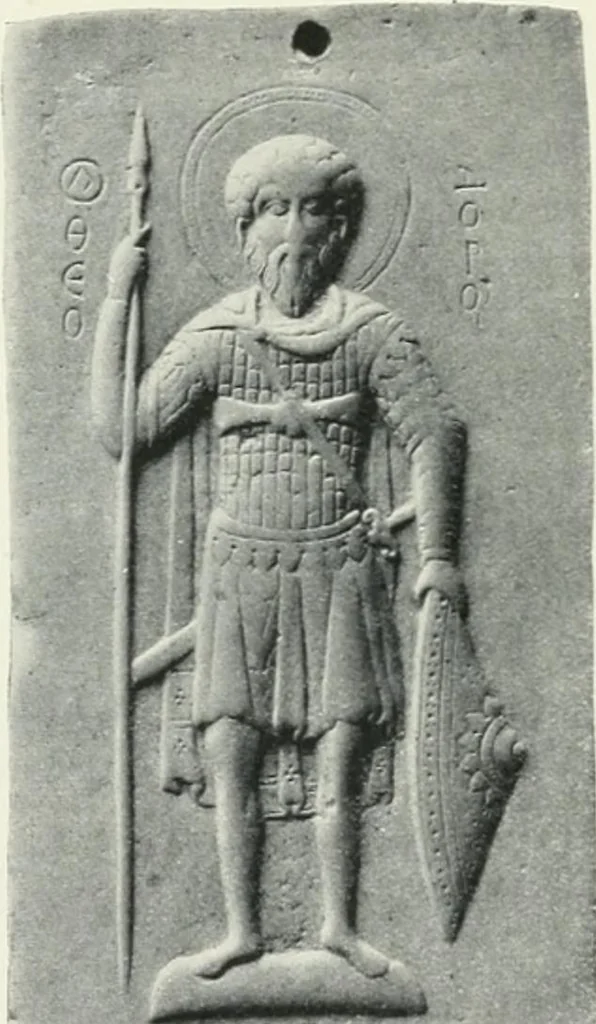 An illustration from Catalogue of early Christian antiquities and objects from the Christian East in the Department of British and mediaeval antiquities and ethnography of the British museum;, 1901, leaf 137