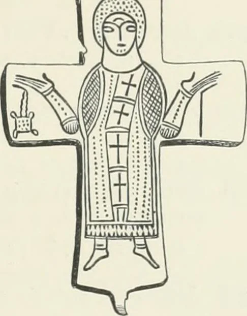 An illustration from Catalogue of early Christian antiquities and objects from the Christian East in the Department of British and mediaeval antiquities and ethnography of the British museum;, 1901, leaf 140
