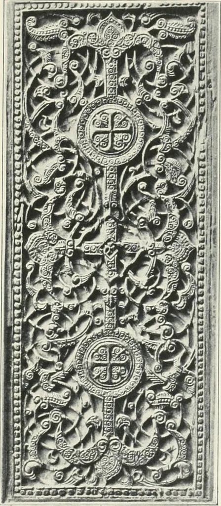 An illustration from Catalogue of early Christian antiquities and objects from the Christian East in the Department of British and mediaeval antiquities and ethnography of the British museum;, 1901, leaf 200