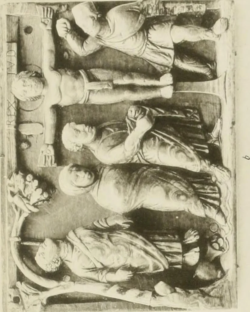 An illustration from Catalogue of early Christian antiquities and objects from the Christian East in the Department of British and mediaeval antiquities and ethnography of the British museum;, 1901, leaf 224