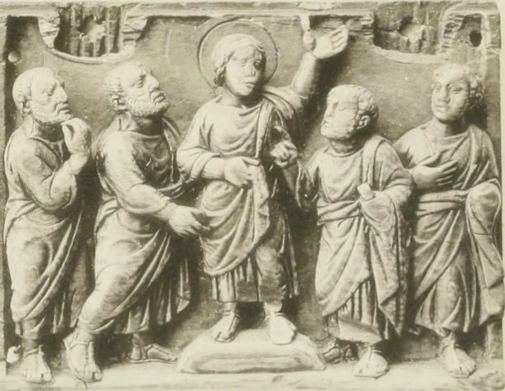 An illustration from Catalogue of early Christian antiquities and objects from the Christian East in the Department of British and mediaeval antiquities and ethnography of the British museum;, 1901, leaf 224