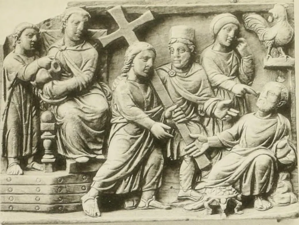 An illustration from Catalogue of early Christian antiquities and objects from the Christian East in the Department of British and mediaeval antiquities and ethnography of the British museum;, 1901, leaf 224