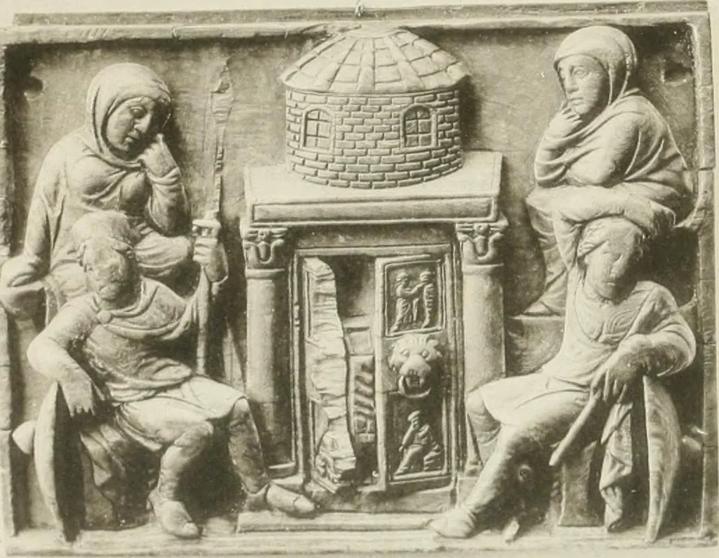 An illustration from Catalogue of early Christian antiquities and objects from the Christian East in the Department of British and mediaeval antiquities and ethnography of the British museum;, 1901, leaf 224