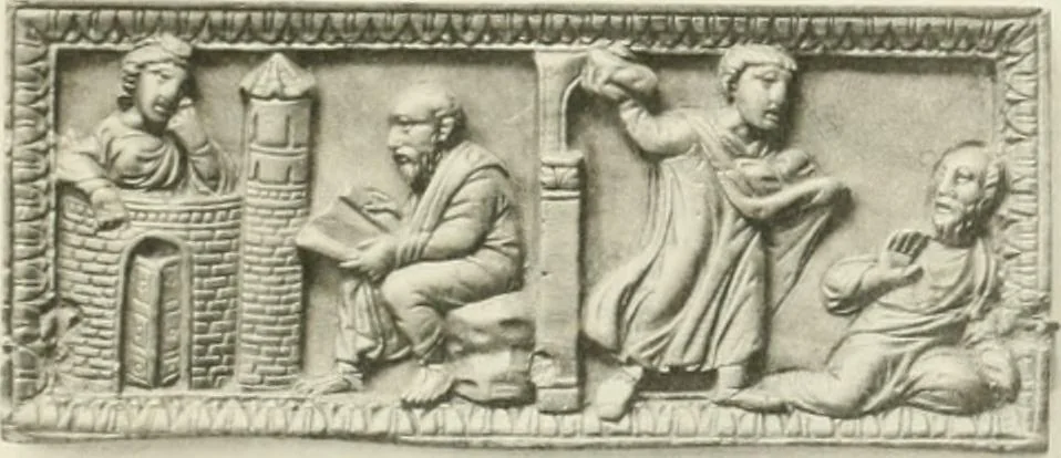 An illustration from Catalogue of early Christian antiquities and objects from the Christian East in the Department of British and mediaeval antiquities and ethnography of the British museum;, 1901, leaf 226