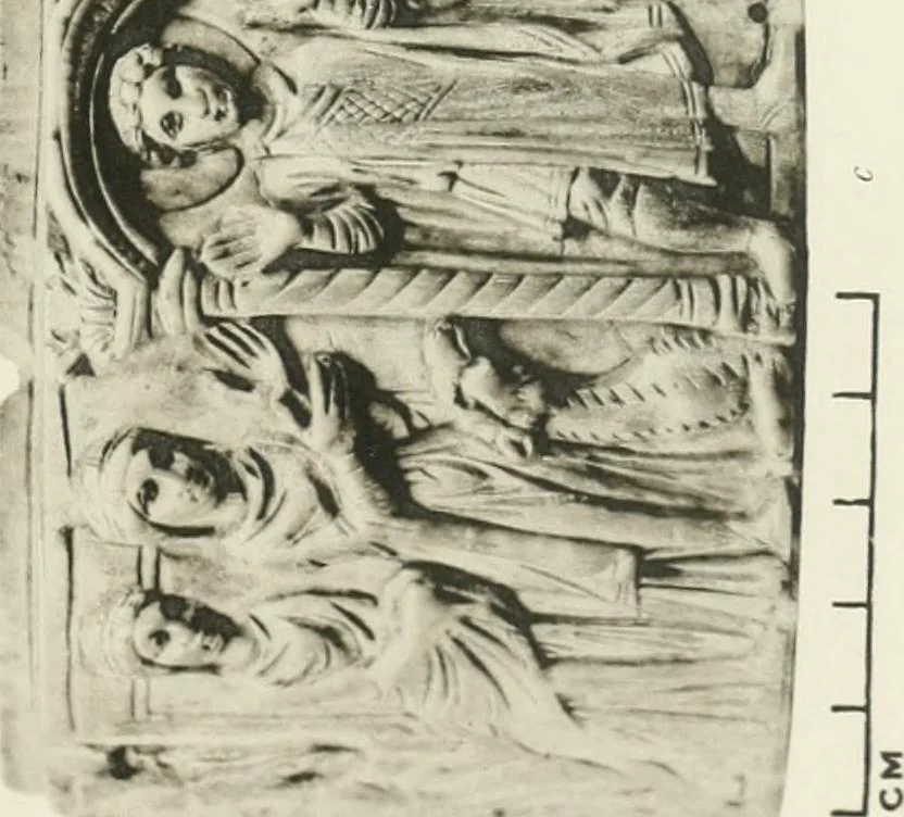 An illustration from Catalogue of early Christian antiquities and objects from the Christian East in the Department of British and mediaeval antiquities and ethnography of the British museum;, 1901, leaf 230