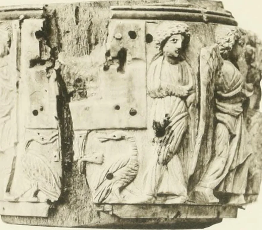 An illustration from Catalogue of early Christian antiquities and objects from the Christian East in the Department of British and mediaeval antiquities and ethnography of the British museum;, 1901, leaf 232