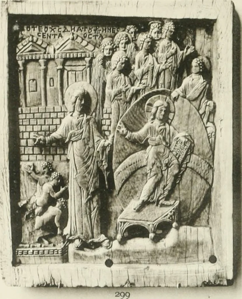 An illustration from Catalogue of early Christian antiquities and objects from the Christian East in the Department of British and mediaeval antiquities and ethnography of the British museum;, 1901, leaf 234
