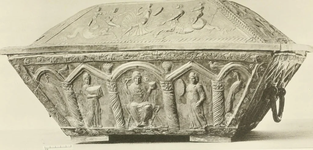 An illustration from Catalogue of early Christian antiquities and objects from the Christian East in the Department of British and mediaeval antiquities and ethnography of the British museum;, 1901, leaf 238