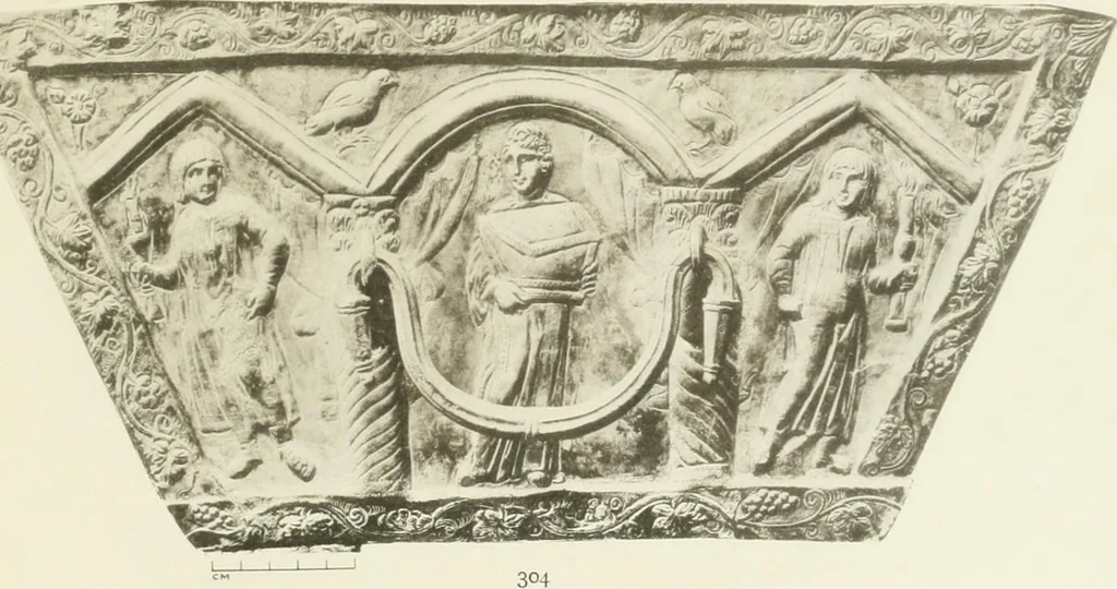 An illustration from Catalogue of early Christian antiquities and objects from the Christian East in the Department of British and mediaeval antiquities and ethnography of the British museum;, 1901, leaf 248