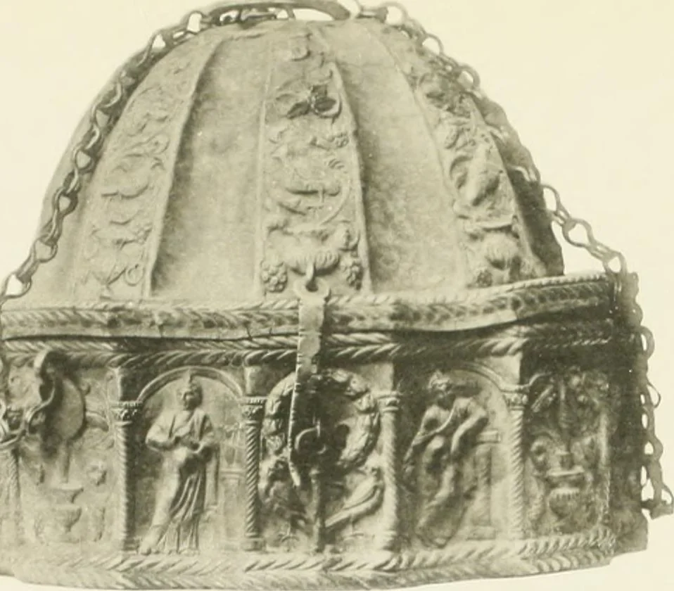 An illustration from Catalogue of early Christian antiquities and objects from the Christian East in the Department of British and mediaeval antiquities and ethnography of the British museum;, 1901, leaf 250