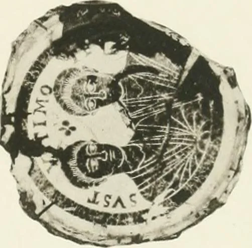 An illustration from Catalogue of early Christian antiquities and objects from the Christian East in the Department of British and mediaeval antiquities and ethnography of the British museum;, 1901, leaf 268