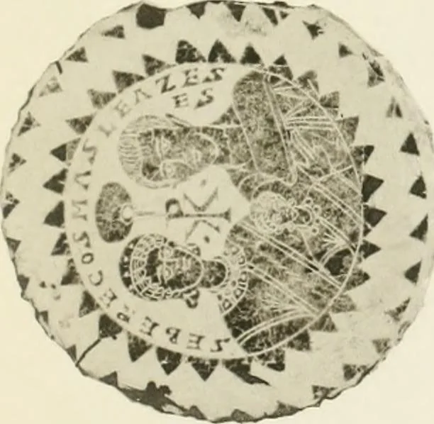 An illustration from Catalogue of early Christian antiquities and objects from the Christian East in the Department of British and mediaeval antiquities and ethnography of the British museum;, 1901, leaf 268