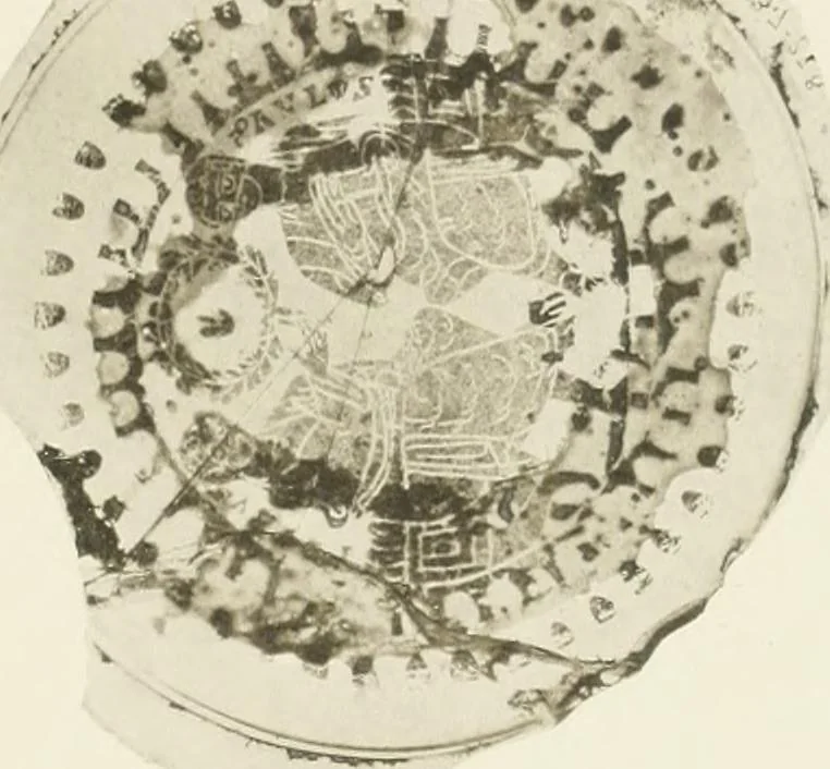 An illustration from Catalogue of early Christian antiquities and objects from the Christian East in the Department of British and mediaeval antiquities and ethnography of the British museum;, 1901, leaf 270