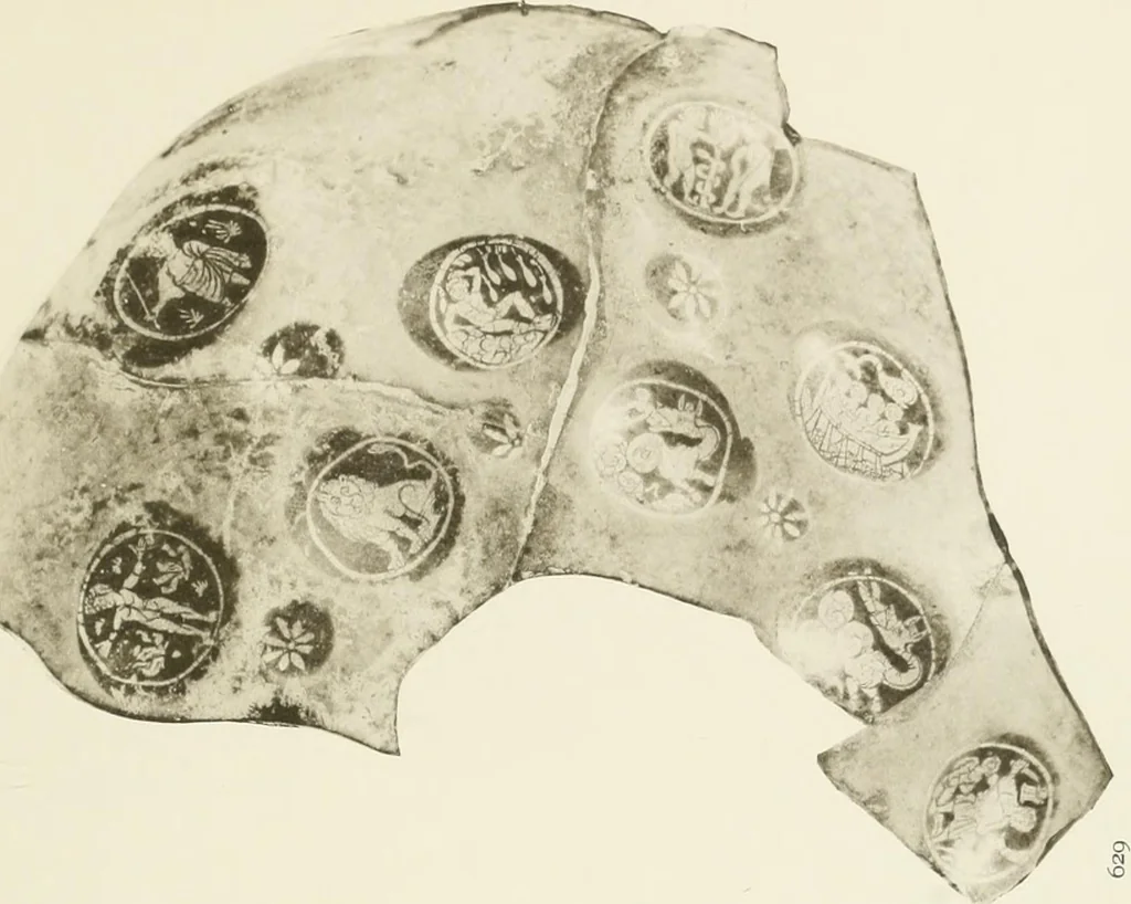 An illustration from Catalogue of early Christian antiquities and objects from the Christian East in the Department of British and mediaeval antiquities and ethnography of the British museum;, 1901, leaf 272