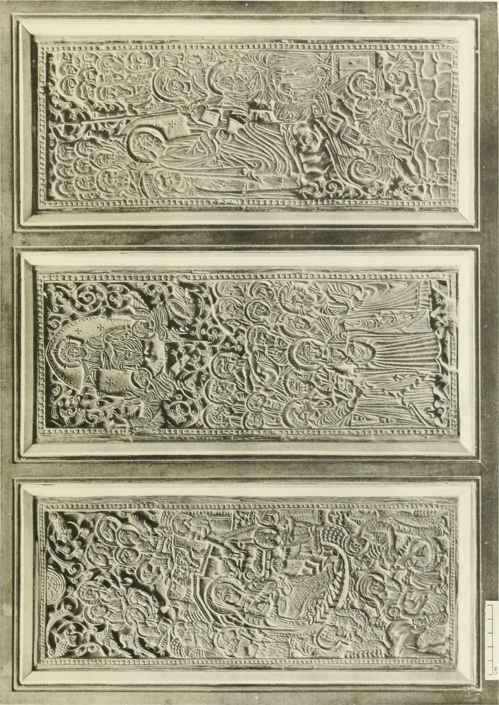 An illustration from Catalogue of early Christian antiquities and objects from the Christian East in the Department of British and mediaeval antiquities and ethnography of the British museum;, 1901, leaf 282