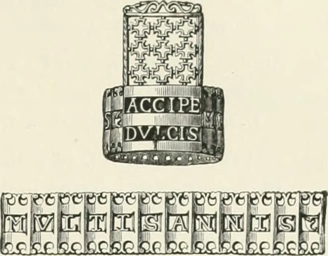 An illustration from Catalogue of early Christian antiquities and objects from the Christian East in the Department of British and mediaeval antiquities and ethnography of the British museum;, 1901, leaf 36