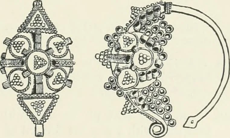 An illustration from Catalogue of early Christian antiquities and objects from the Christian East in the Department of British and mediaeval antiquities and ethnography of the British museum;, 1901, leaf 64