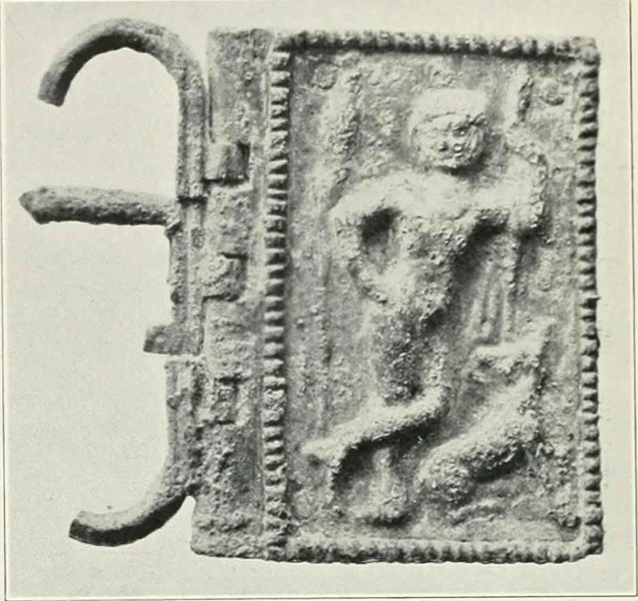 An illustration from Catalogue of early Christian antiquities and objects from the Christian East in the Department of British and mediaeval antiquities and ethnography of the British museum;, 1901, leaf 69