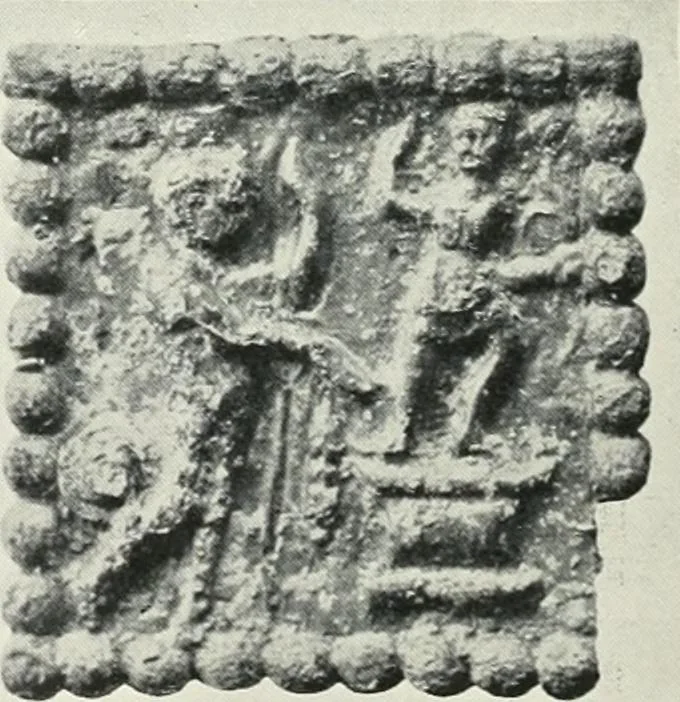 An illustration from Catalogue of early Christian antiquities and objects from the Christian East in the Department of British and mediaeval antiquities and ethnography of the British museum;, 1901, leaf 69