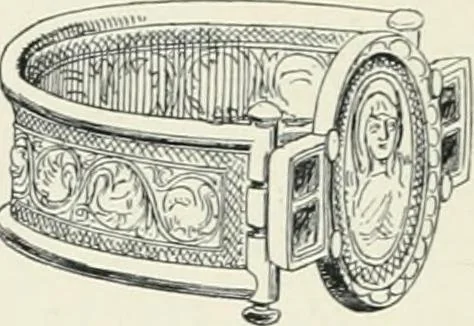 An illustration from Catalogue of early Christian antiquities and objects from the Christian East in the Department of British and mediaeval antiquities and ethnography of the British museum;, 1901, leaf 73