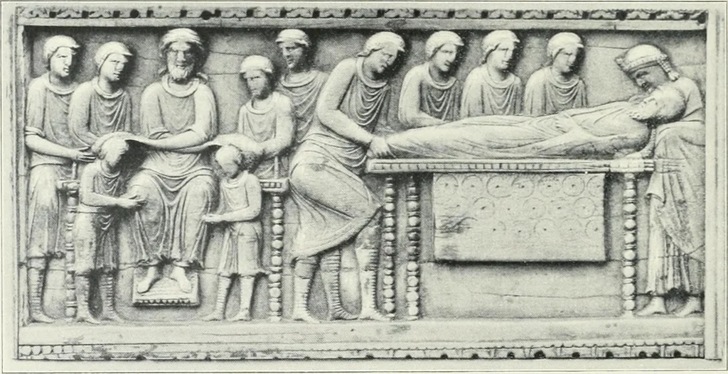 An illustration from Catalogue of early Christian antiquities and objects from the Christian East in the Department of British and mediaeval antiquities and ethnography of the British museum;, 1901, leaf 85