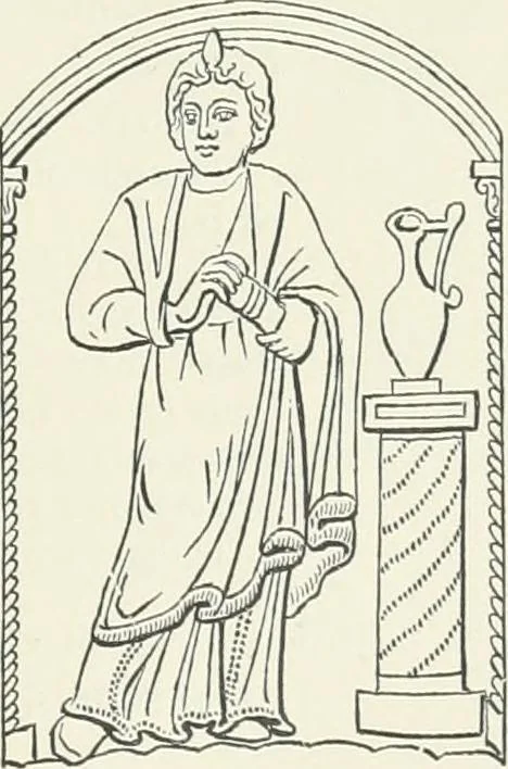 An illustration from Catalogue of early Christian antiquities and objects from the Christian East in the Department of British and mediaeval antiquities and ethnography of the British museum;, 1901, leaf 92