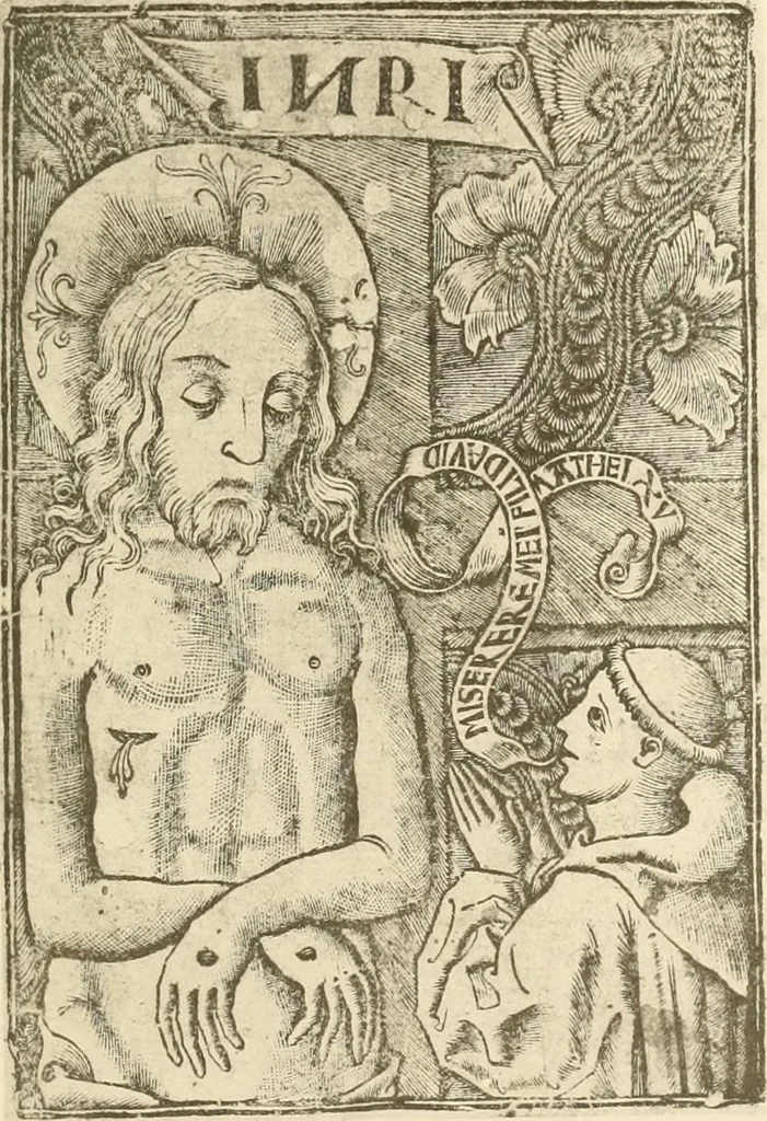 An illustration from Catalogue of early German and Flemish woodcuts preserved in the Department of Prints and Drawings in the British Museum, 1903, leaf 210
