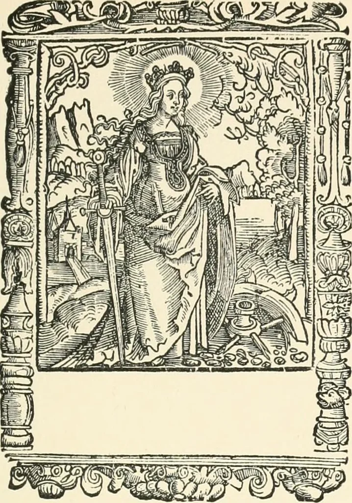 An illustration from Catalogue of early German and Flemish woodcuts preserved in the Department of Prints and Drawings in the British Museum, 1903, leaf 486