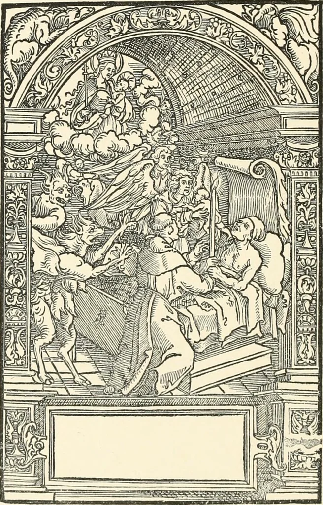 An illustration from Catalogue of early German and Flemish woodcuts preserved in the Department of Prints and Drawings in the British Museum, 1903, leaf 489