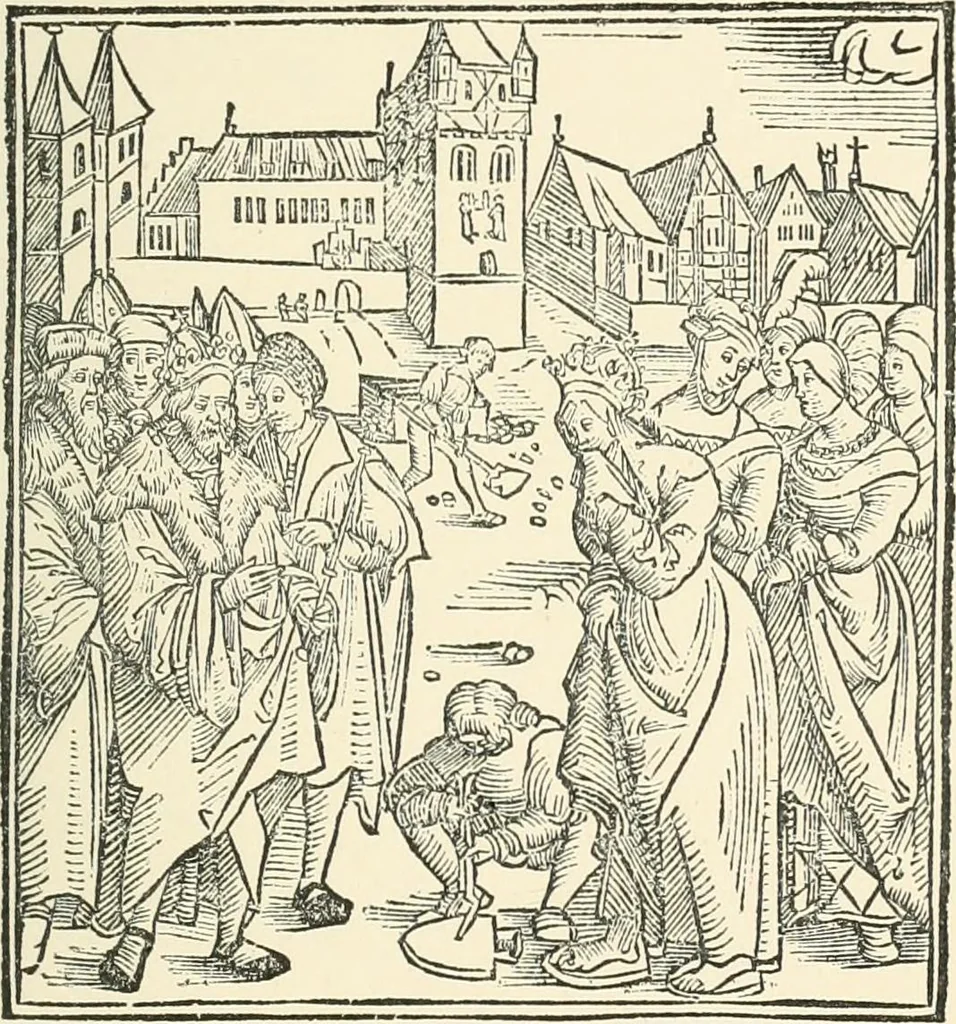 An illustration from Catalogue of early German and Flemish woodcuts preserved in the Department of Prints and Drawings in the British Museum, 1903, leaf 582