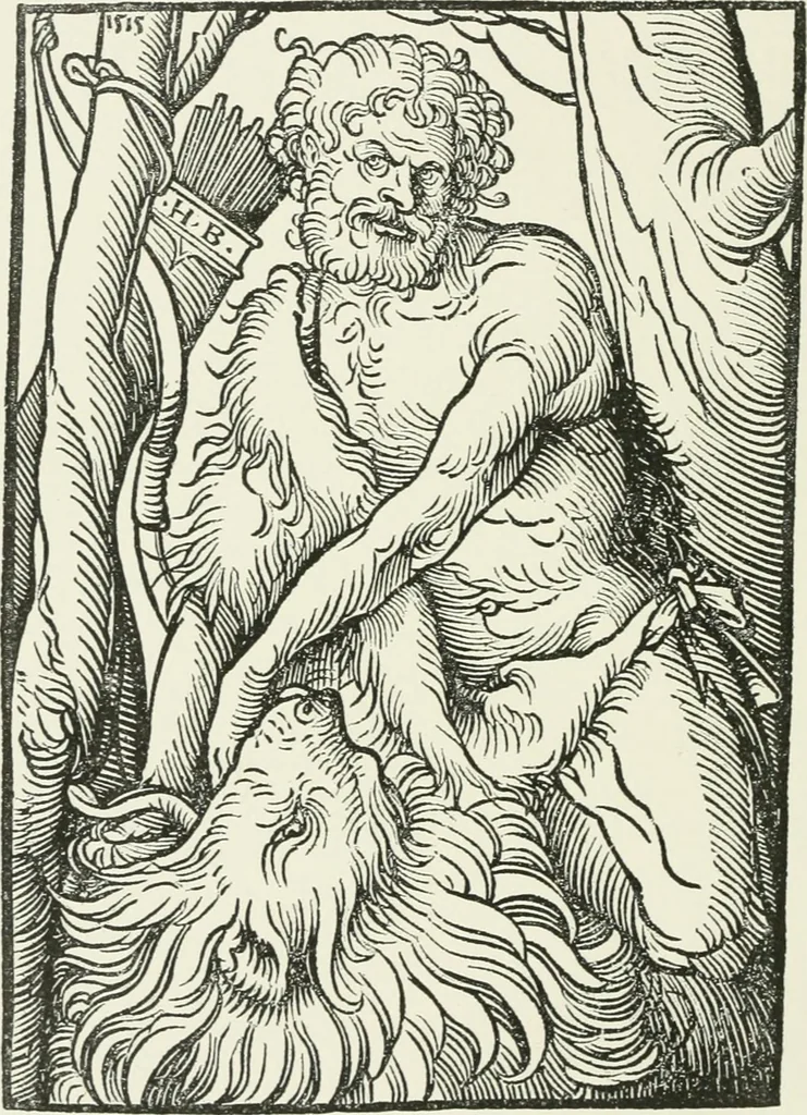 An illustration from Catalogue of early German and Flemish woodcuts preserved in the Department of Prints and Drawings in the British Museum, 1903, leaf 121