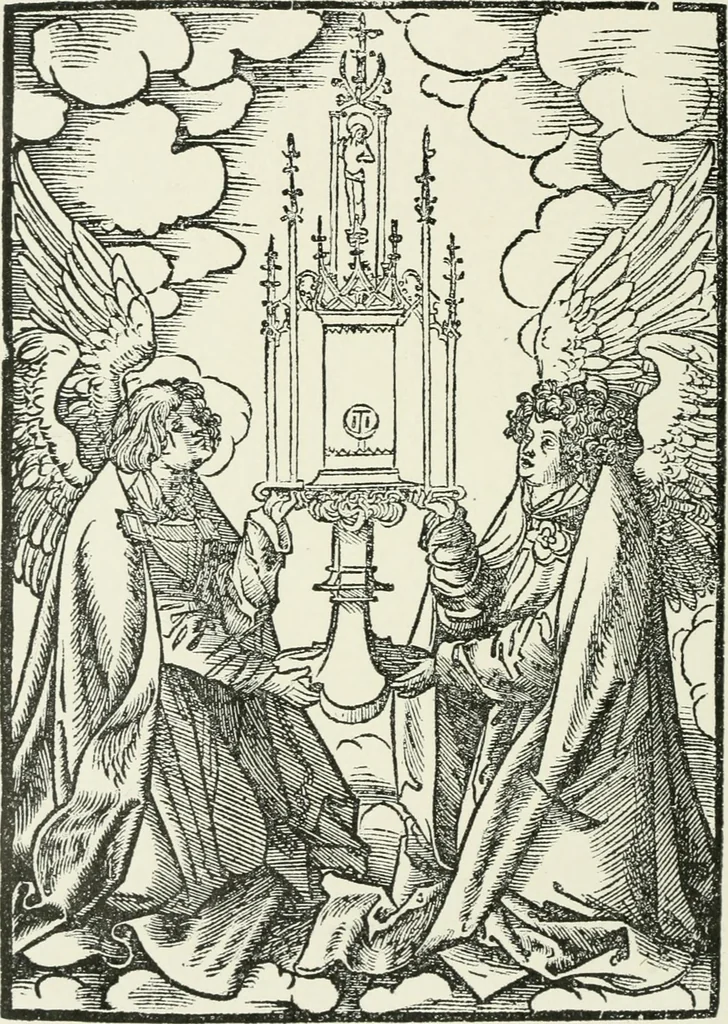 An illustration from Catalogue of early German and Flemish woodcuts preserved in the Department of Prints and Drawings in the British Museum, 1903, leaf 175