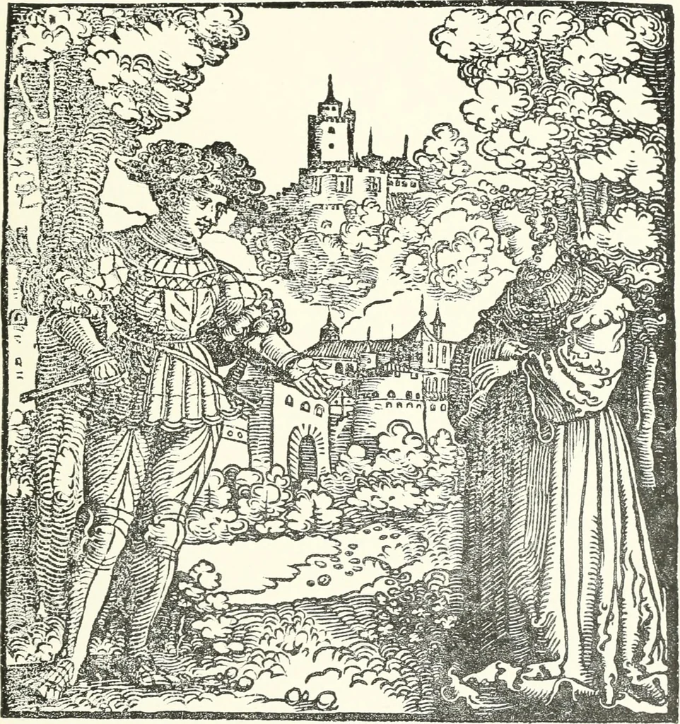 An illustration from Catalogue of early German and Flemish woodcuts preserved in the Department of Prints and Drawings in the British Museum, 1903, leaf 68