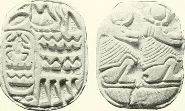 An illustration from Catalogue of Egyptian scarabs, etc., in the British museum, 1913, leaf 176