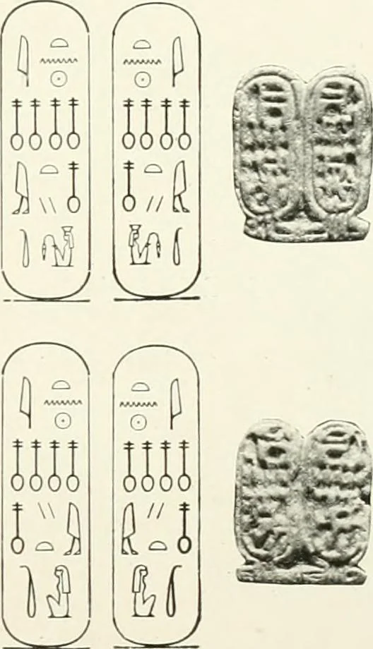 An illustration from Catalogue of Egyptian scarabs, etc., in the British museum, 1913, leaf 240