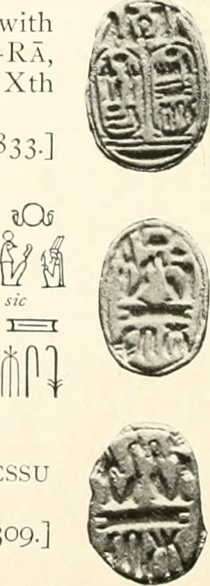 An illustration from Catalogue of Egyptian scarabs, etc., in the British museum, 1913, leaf 253