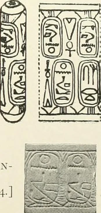 An illustration from Catalogue of Egyptian scarabs, etc., in the British museum, 1913, leaf 310